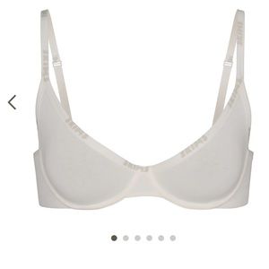 Skims cotton logo Demi bra - color- marble 36C